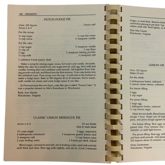 The Belle Grove Plantation Cookbook Featuring Shenandoah Valley Recipes 1986 - Picture 11 of 13